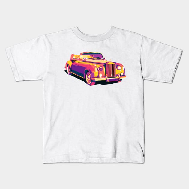 Rolls-Royce Colorful Kids T-Shirt by Shuriken